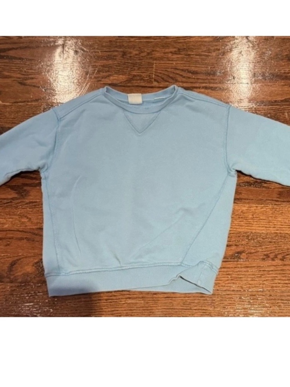 Zara Boys 6Y Baby Blue Pullover Sweatshirt Excellent Condition!